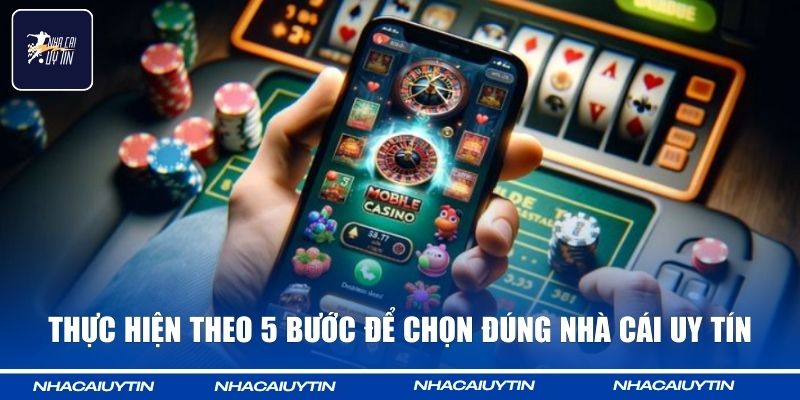NHÀ CÁI UY TÍN 58 Thực hiện theo 5 bước để chọn đúng nhà cái uy tín