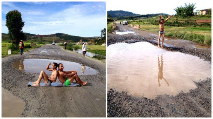 PHOTOS. Quand les routes malgaches deviennent des piscines